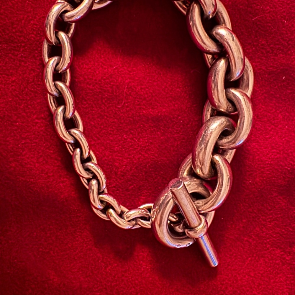AUTHENTIC VINTAGE Hermes Chaîne d’Ancre Crescendo TGM bracelet Crescend 💎 Rare! - Picture 3 of 13